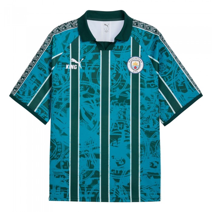 Manchester City King Retro Shirt - Deep Navy
