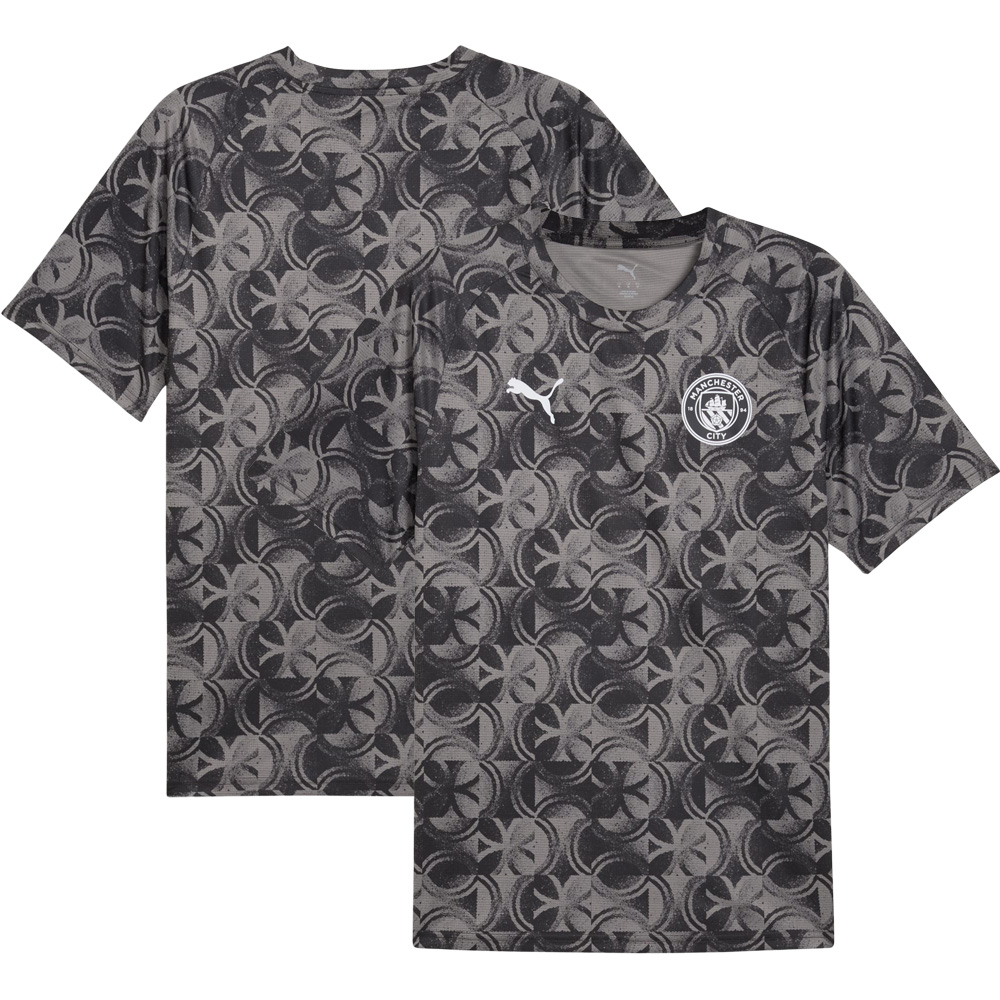 Manchester City Warm Up Shirt - Black/Grey Manchester City Warm Up Shirt - Black/Grey