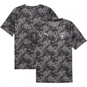 Manchester City Warm Up Shirt - Black/Grey