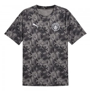 Manchester City Warm Up Shirt - Black/Grey