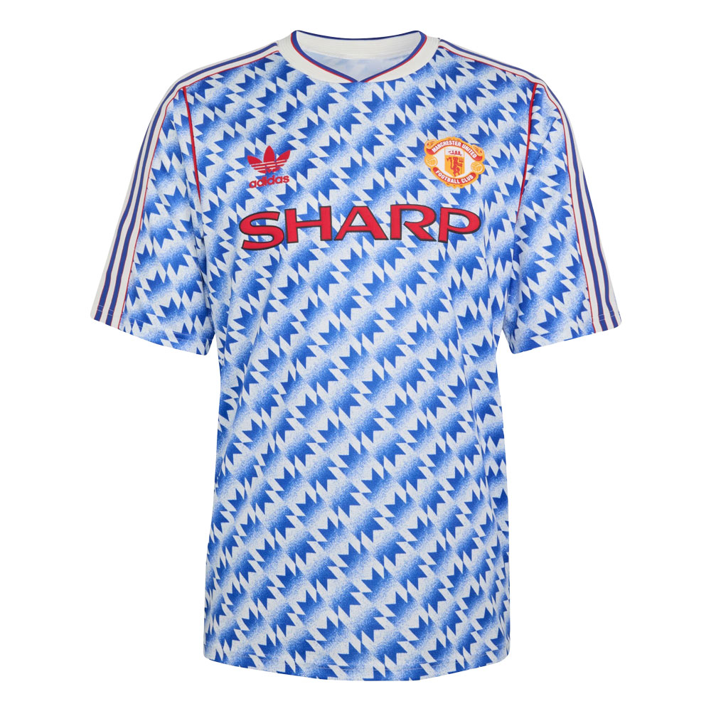 Manchester United 90 Away Shirt (JM5495, Official Reissue Shirt, Adidas) by www.protechkitzone.com Manchester United 90 Away Shirt