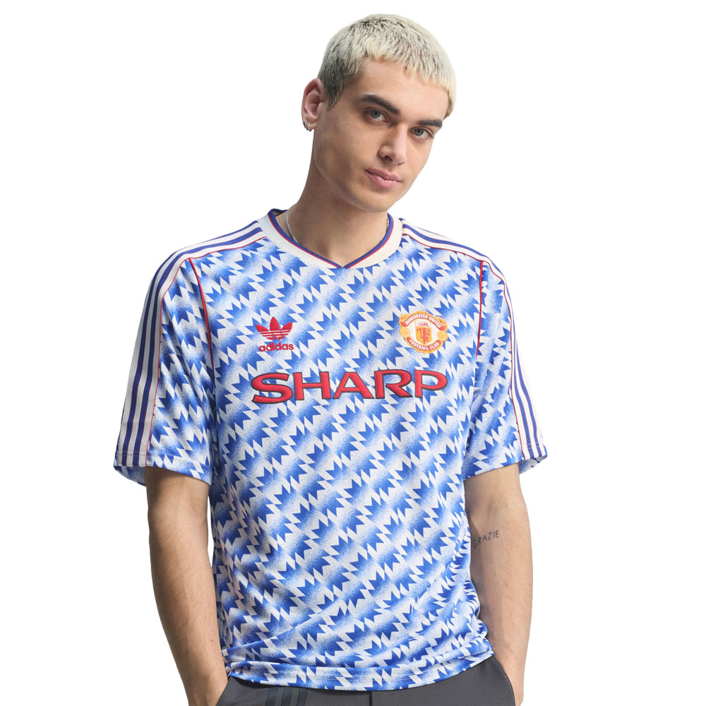 Manchester United 90 Away Shirt (JM5495, Official Reissue Shirt, Adidas) by www.protechkitzone.com Manchester United 90 Away Shirt
