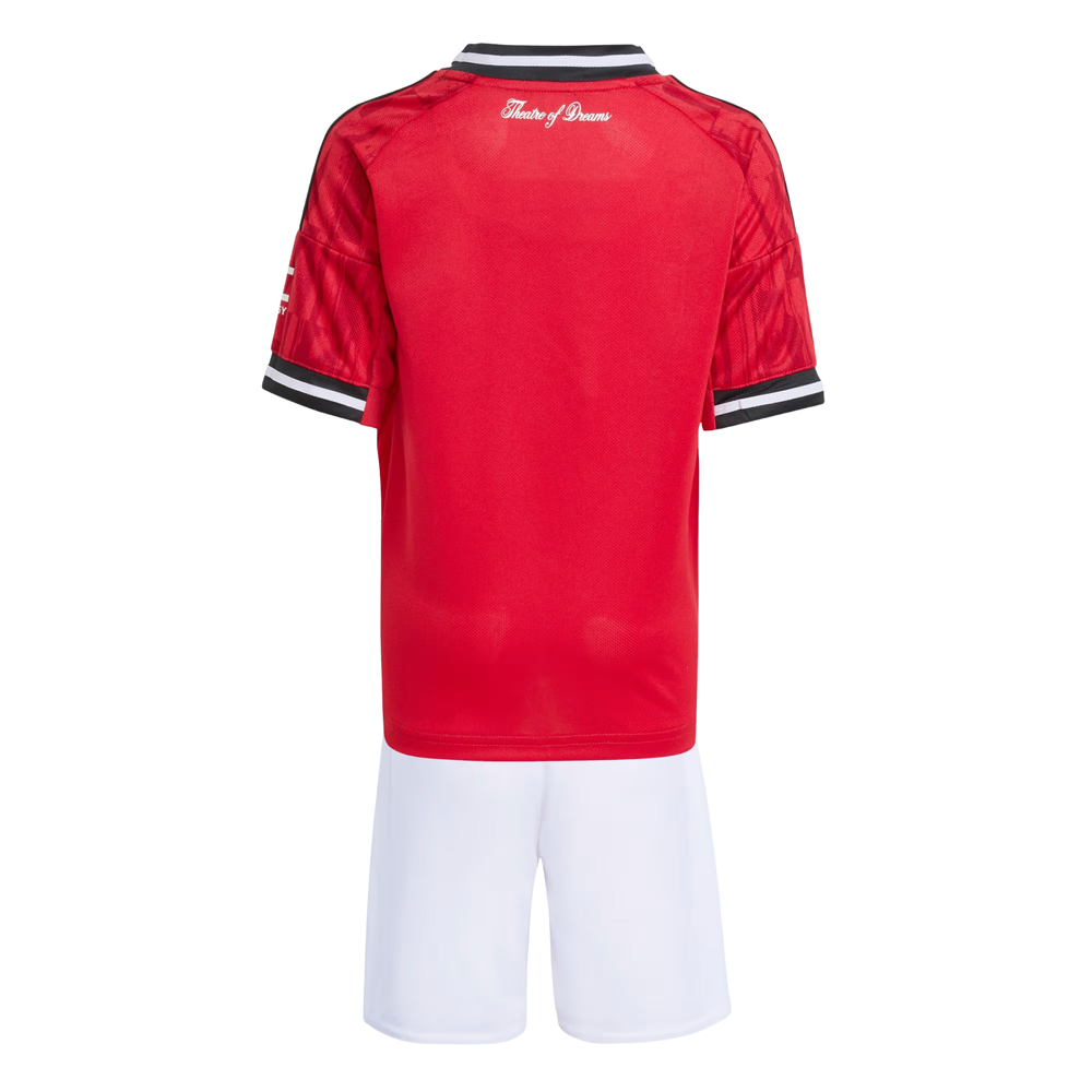 Manchester United 25/26 Home Mini Kit Kids (JP3019, Jerseys / Shirts, Adidas) by www.protechkitzone.com Manchester United 25/26 Home Mini Kit Kids