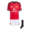 Manchester United 25/26 Home Mini Kit Kids (JP3019, Jerseys / Shirts, Adidas) by www.protechkitzone.com Manchester United 25/26 Home Mini Kit Kids