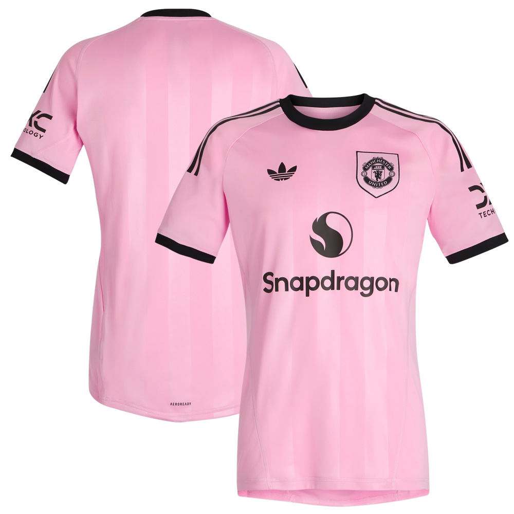 Third Kit Man Utd Pink Away Shirt Manchester United 2025/26 Third