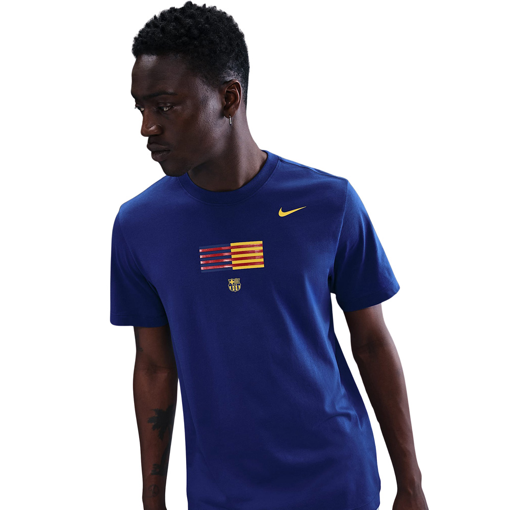 FC barcelona Flag T-Shirt - Deep Royal Blue FC barcelona Flag T-Shirt - Deep Royal Blue