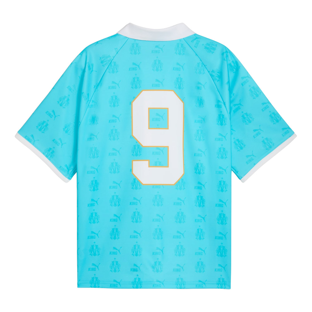 Olympique de Marseille KING Retro Shirt - Team Aqua (785777-28, Jerseys / Shirts, ) by www.protechkitzone.com Olympique de Marseille KING Retro Shirt - Team Aqua
