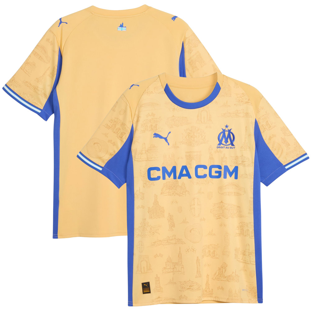 Olympique de Marseille 25/26 Special Edition Shirt - Gold Olympique de Marseille 25/26 Special Edition Shirt - Gold