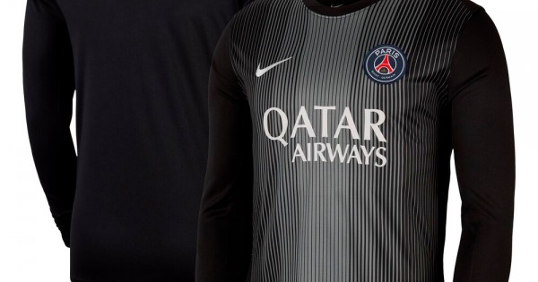 black psg long sleeve jersey