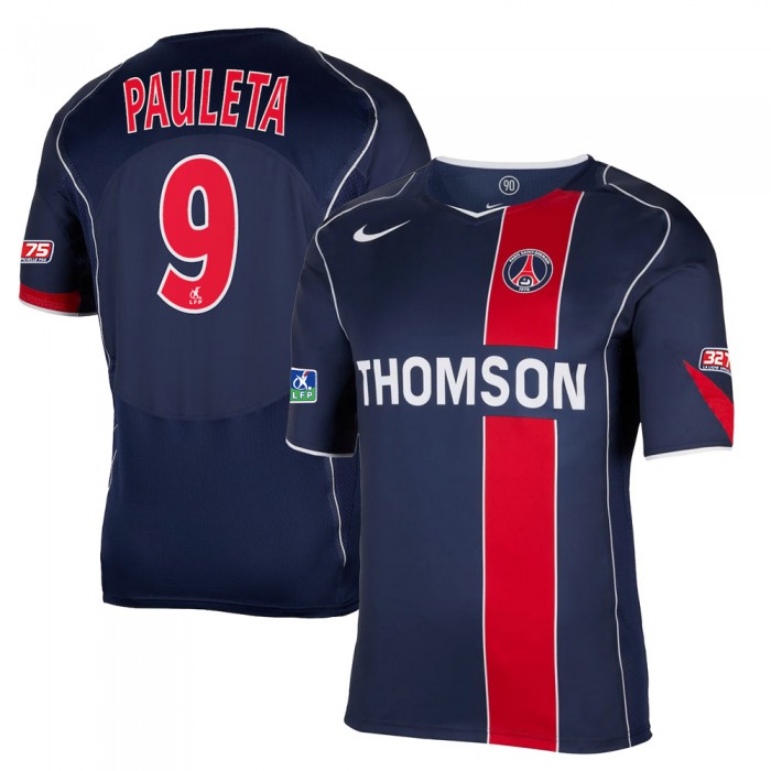 Paris Saint-Germain 2004 Total 90 Reissue Shirt - Pauleta 9 Full Ligue France Set