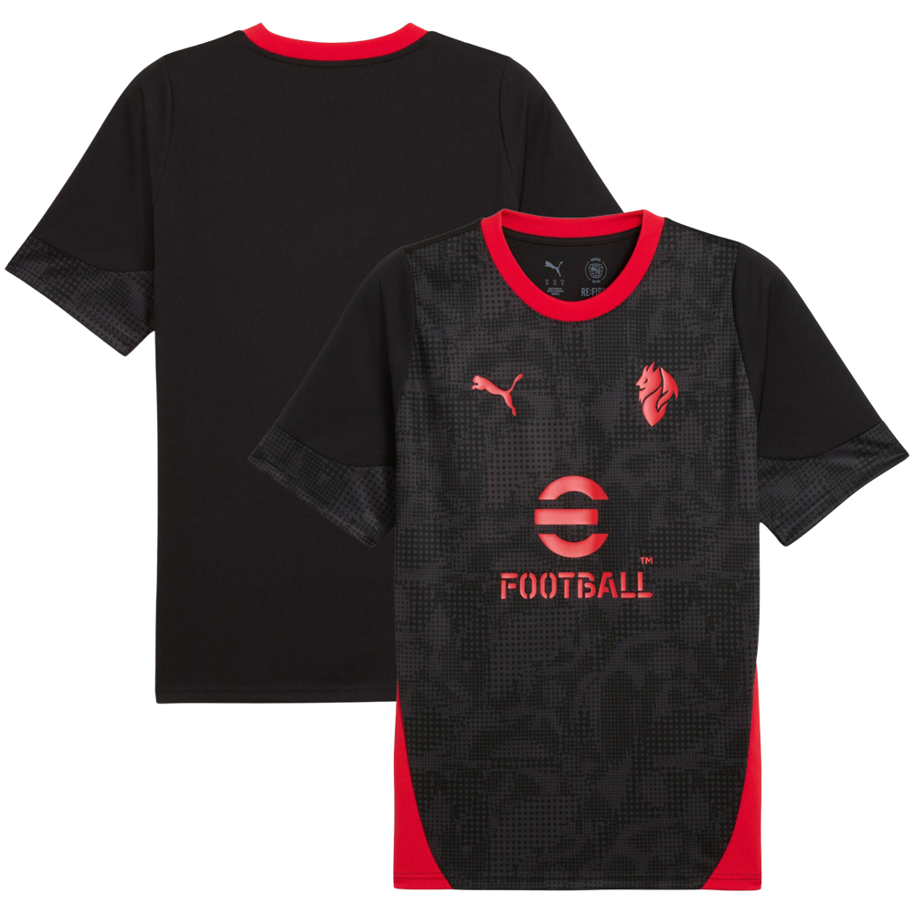 AC Milan 25/26 Training Shirt - Black/Red AC Milan 25/26 Training Shirt - Black/Red