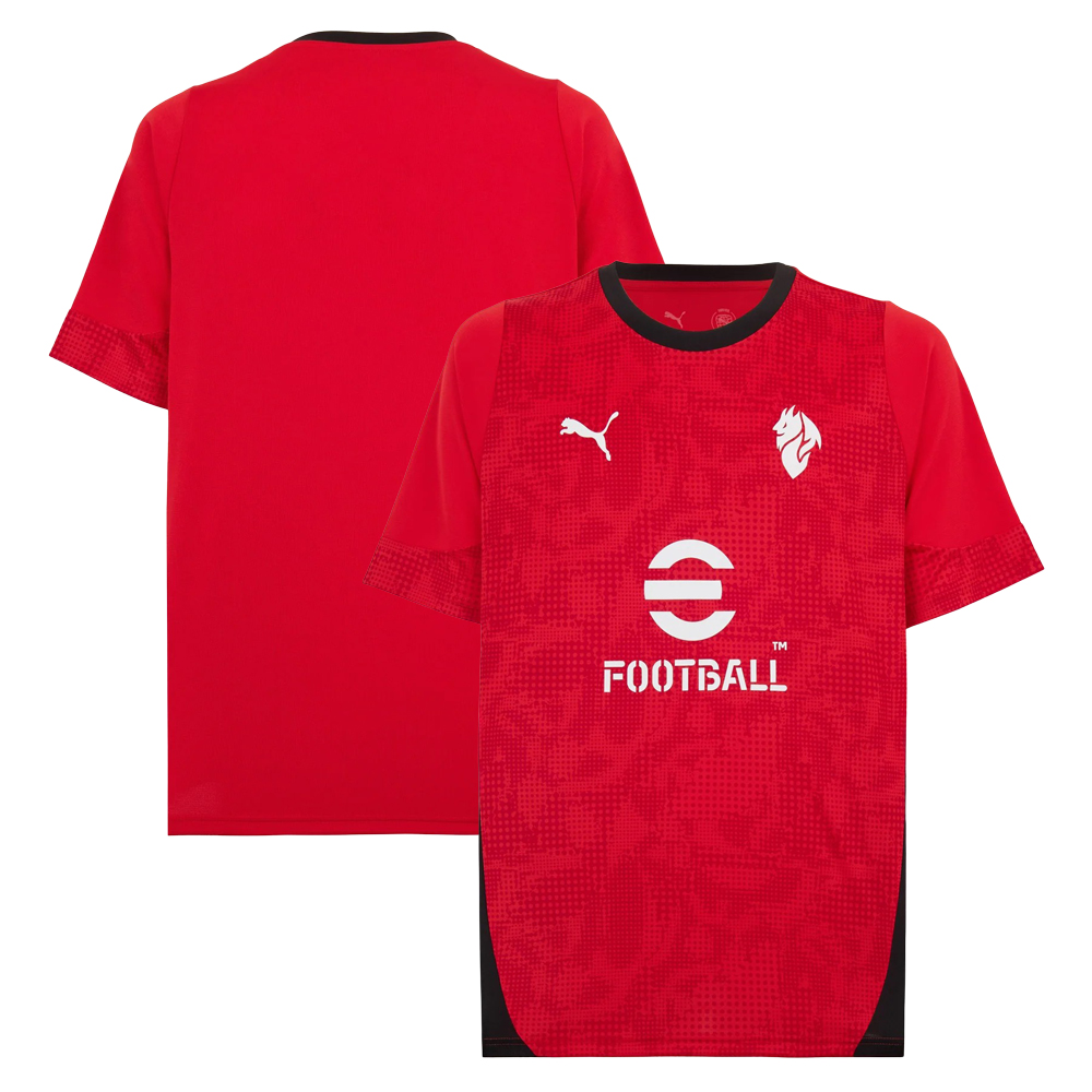 AC Milan 25/26 Training Shirt - Red/Black AC Milan 25/26 Training Shirt - Red/Black