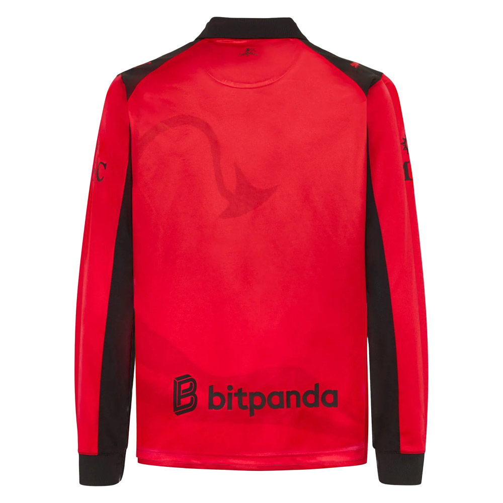 AC Milan x Slam Jam Long Sleeve Shirt - Red (787637-02, AC Milan, Puma) by www.protechkitzone.com AC Milan x Slam Jam Long Sleeve Shirt - Red