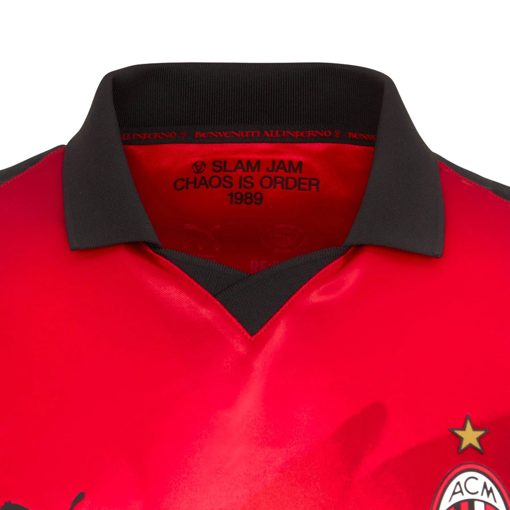 AC Milan x Slam Jam Long Sleeve Shirt - Red (787637-02, AC Milan, Puma) by www.protechkitzone.com AC Milan x Slam Jam Long Sleeve Shirt - Red