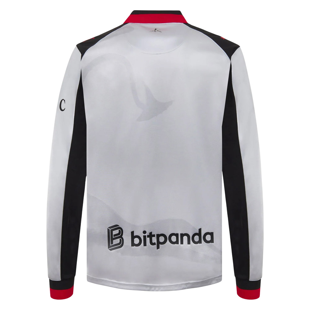 AC Milan x Slam Jam Long Sleeve Shirt - Silver (787637-01, AC Milan, Puma) by www.protechkitzone.com AC Milan x Slam Jam Long Sleeve Shirt - Silver