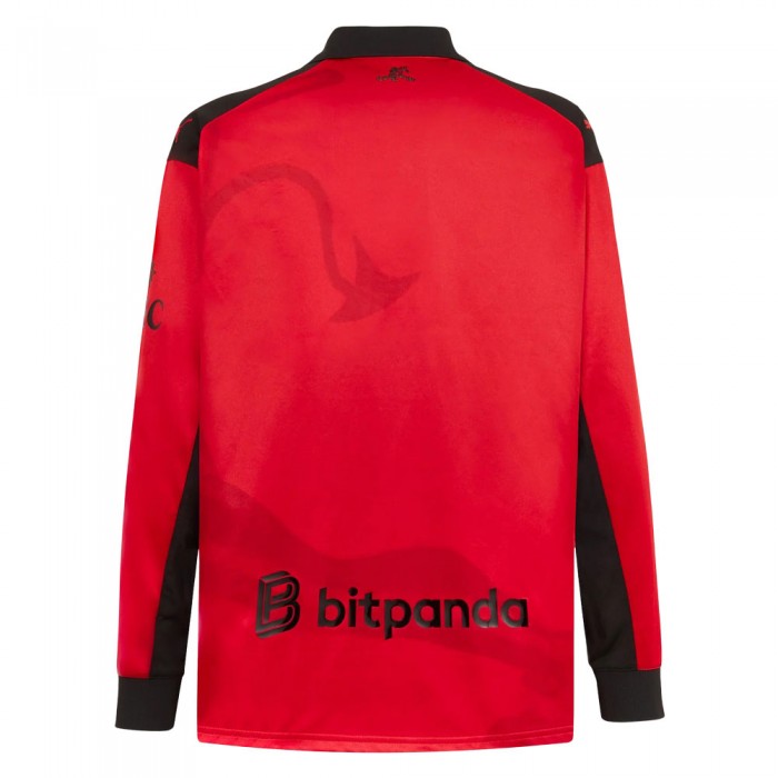 [Limited Edition] AC Milan x Slam Jam Long Sleeve Shirt - Red