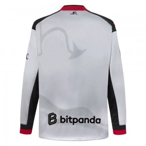 [Limited Edition] AC Milan x Slam Jam Long Sleeve Shirt - Silver