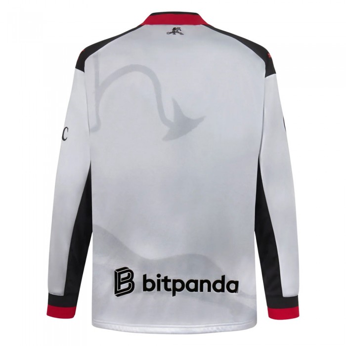 [Limited Edition] AC Milan x Slam Jam Long Sleeve Shirt - Silver