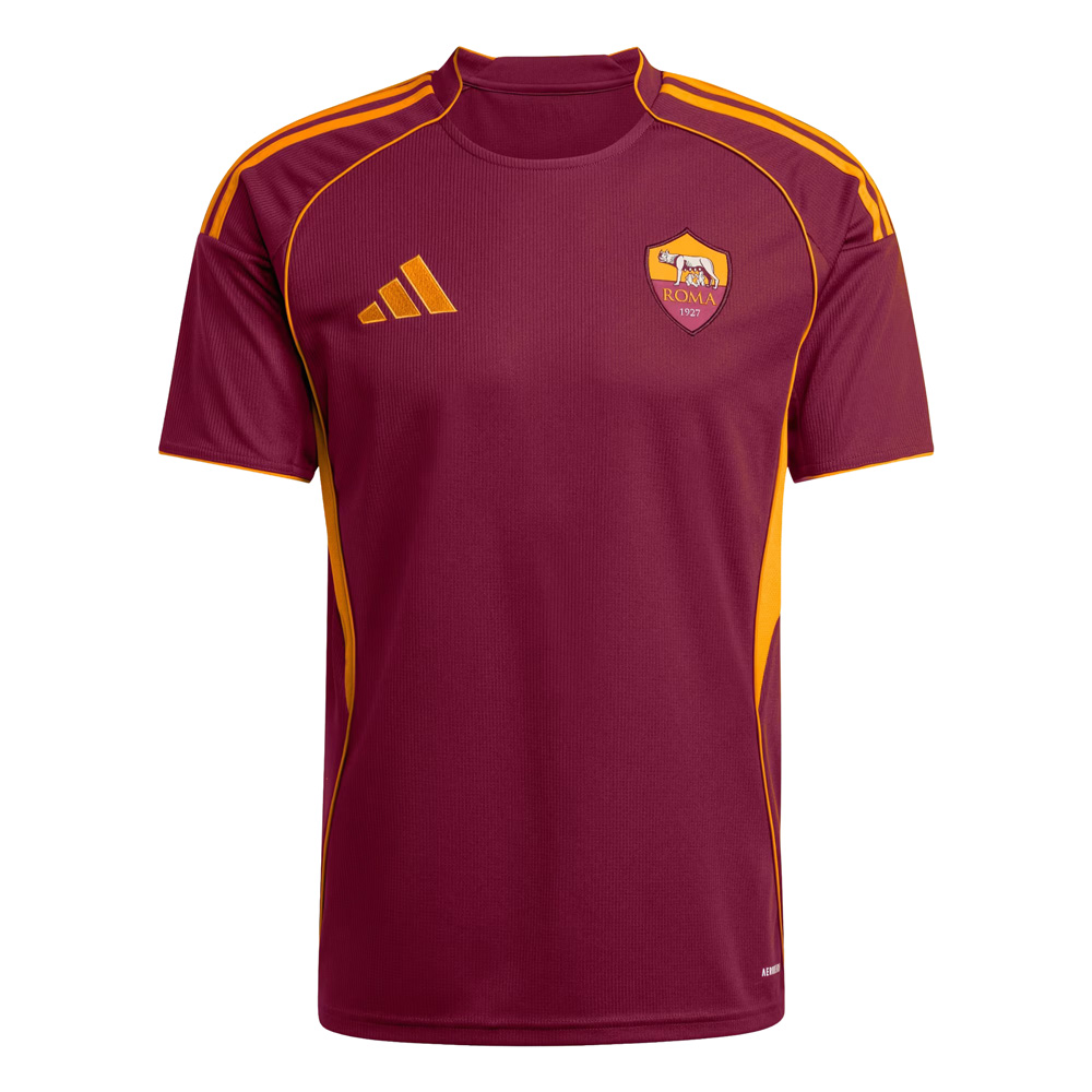 AS Roma 2025/26 Home Shirt (JP4184, Jerseys / Shirts, Adidas) by www.protechkitzone.com AS Roma 2025/26 Home Shirt