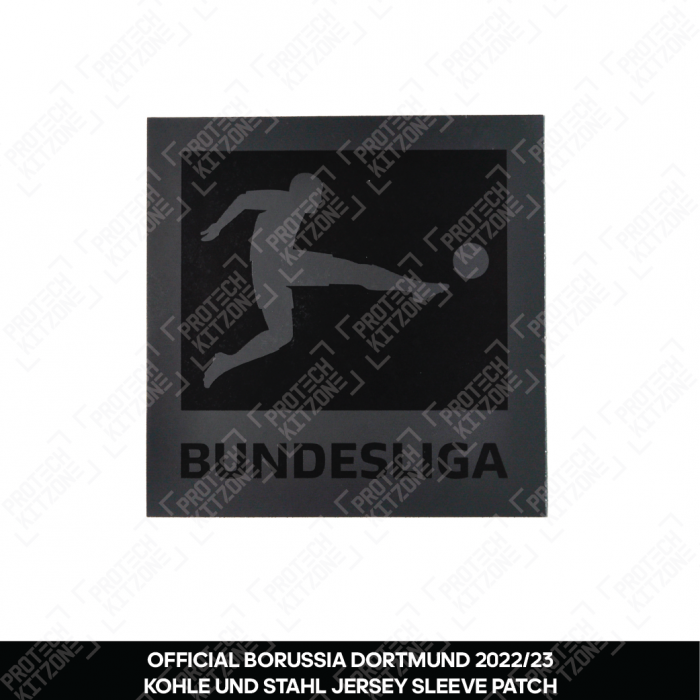Bundesliga All Black Sleeve Patch - For Dortmund 23/24 Kohle Und Stahl Shirt