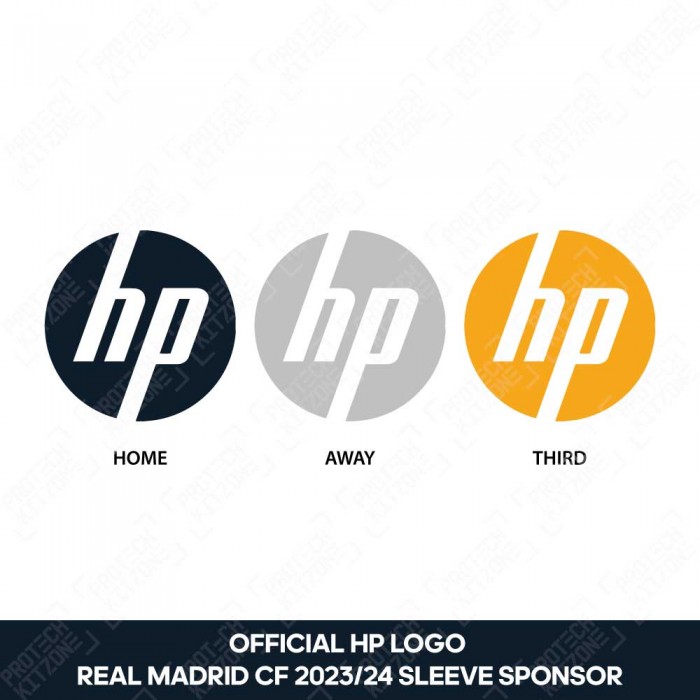 HP Logo (Official Real Madrid CF 2023/24 Shirt Sleeve Sponsor) 