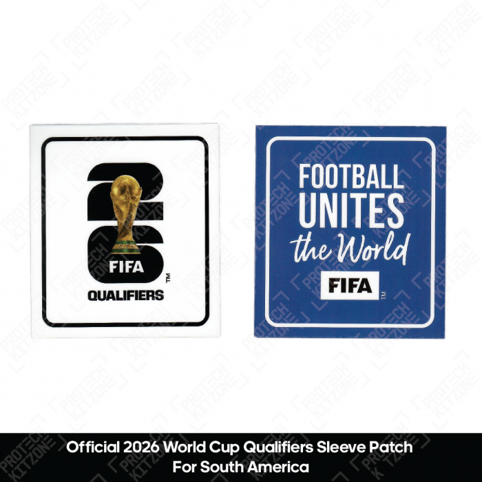 Official 2026 World Cup Qualifiers Sleeve Patch Set - For South American and Asia Teams 