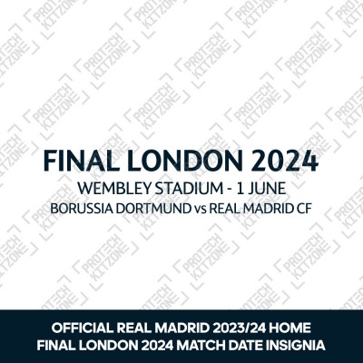 Official Final London 2024 Match Day Details Printing For Real Madrid CF 