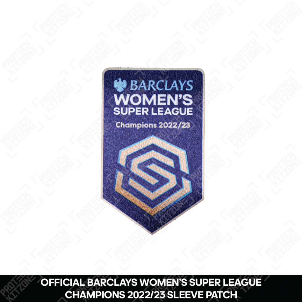 Official Barclays Women's Super League Champions 2022/23 Sleeve Patch Official Barclays Women's Super League Champions 2022/23 Sleeve Patch