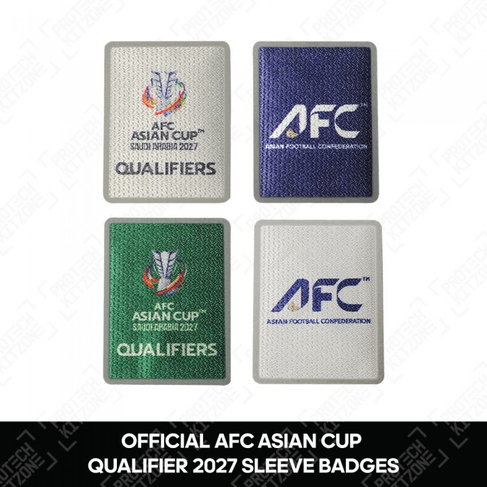 Official AFC Asian Cup Saudi Arabia 2027 Qualifier Sleeve Badges