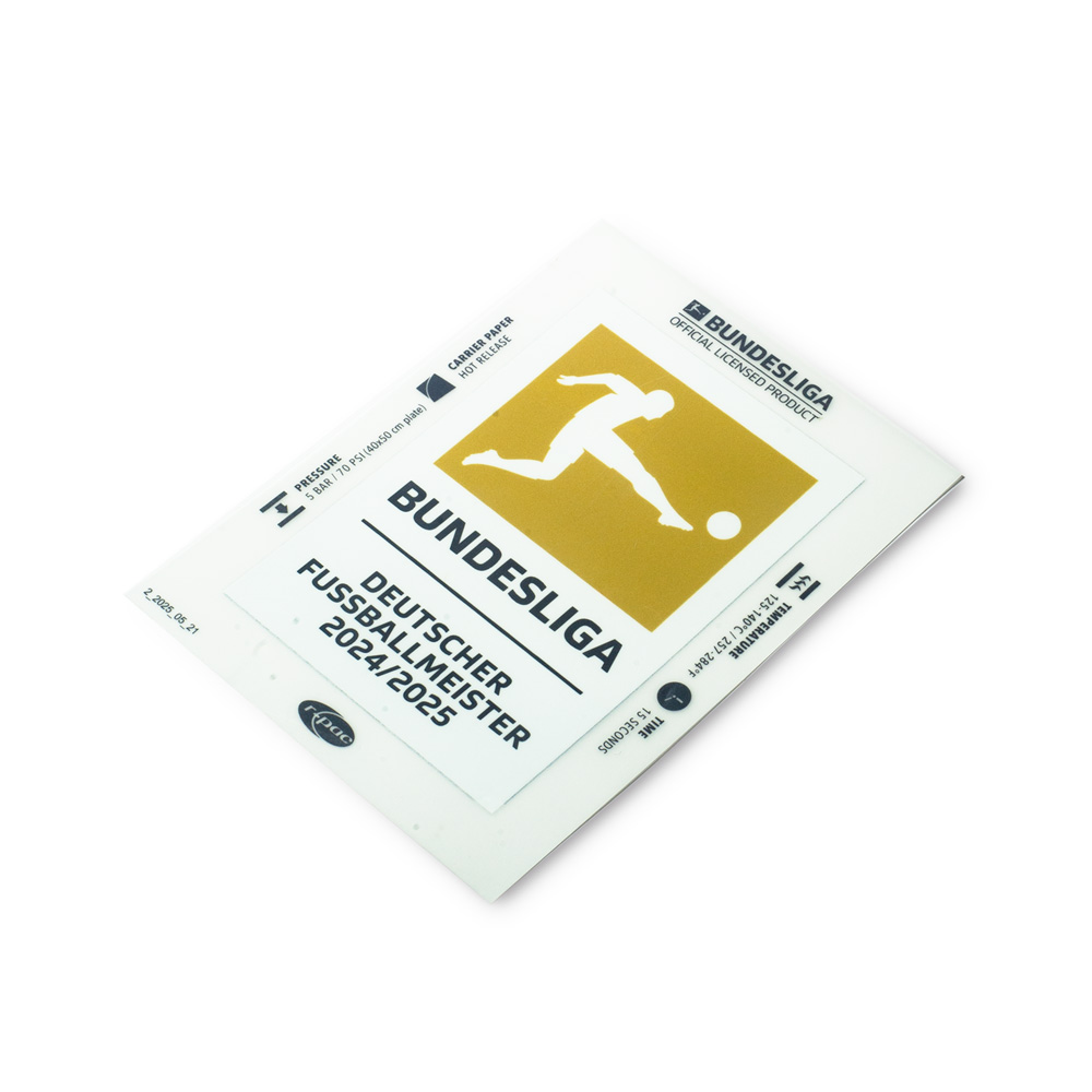 Bundesliga 25-26 Champions Sleeve Patch - 24/25 Season Winners (GERCHAMP2526, Official Bundesliga Badges, ) by www.protechkitzone.com Bundesliga 25-26 Champions Sleeve Patch - 24/25 Season Winners
