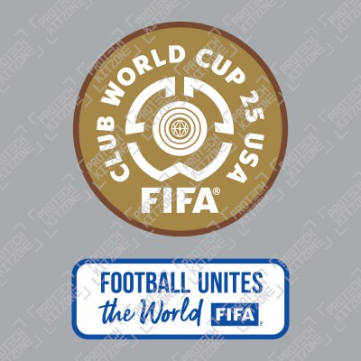 [Player Edition] Official FIFA CWC USA 2025 + Football Unites The World (White) Badges