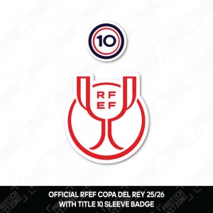Official Copa del Rey 25/26 + Title 10 Sleeve Badges