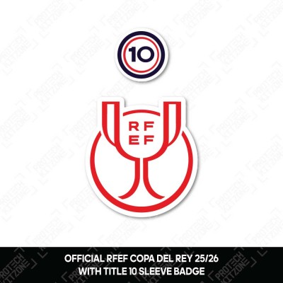 Official Copa del Rey 25/26 + Title 10 Sleeve Badges