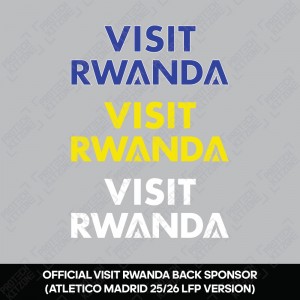Official Visit Rwanda - Atletico de Madrid 2025/26 Back Sponsor