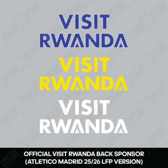 Official Visit Rwanda - Atletico de Madrid 2025/26 Back Sponsor