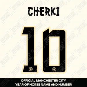 Cherki 10 (Official Manchester City Year of Horse Name and Numbering)