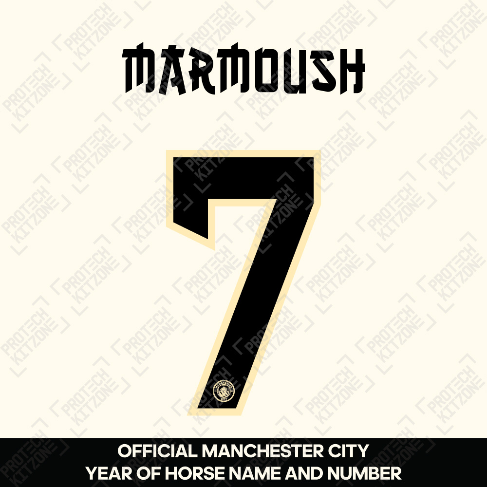 Marmoush 7 (Official Manchester City Year of Horse Name and Numbering) Marmoush 7 (Official Manchester City Year of Horse Name and Numbering)