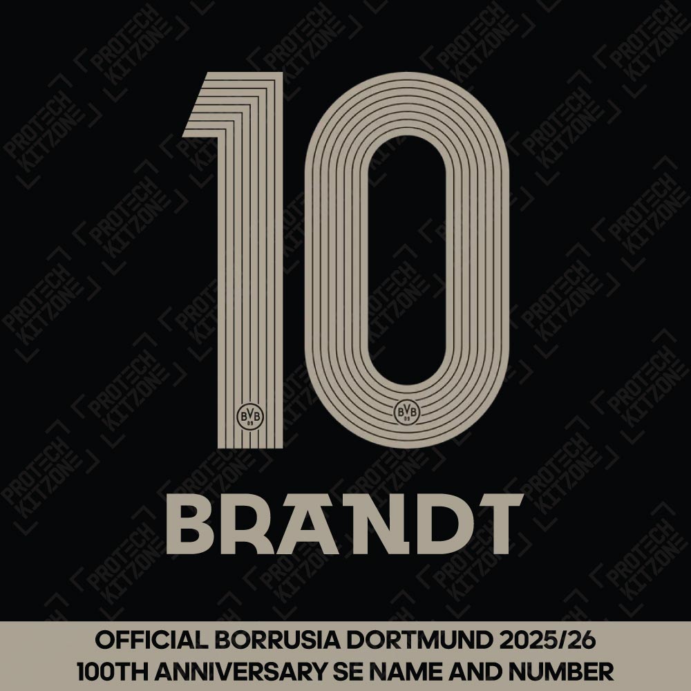 Brandt 10 (Official Borussia Dortmund 25/26 100th Anniversary Name and Numbering)