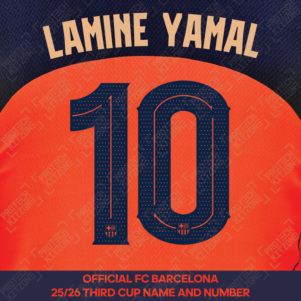 Laimine Yamal 10 (Official FC Barcelona 2025/26 Third Name & Numbering - Cup / Play Version) Laimine Yamal 10 (Official FC Barcelona 2025/26 Third Name & Numbering - Cup / Play Version)