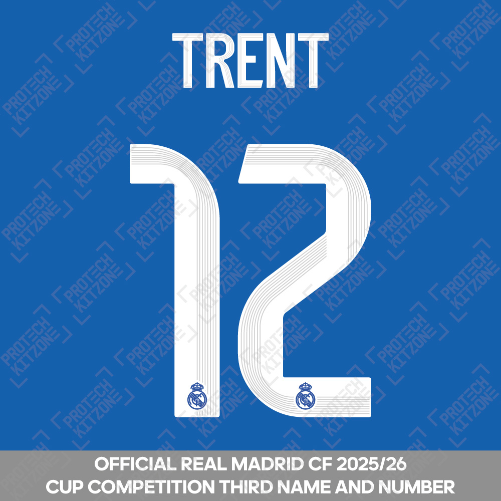 Trent 12 (Official Real Madrid CF 2025/26 Third Cup Competition Name and Numbering) Trent 12 (Official Real Madrid CF 2025/26 Third Cup Competition Name and Numbering)