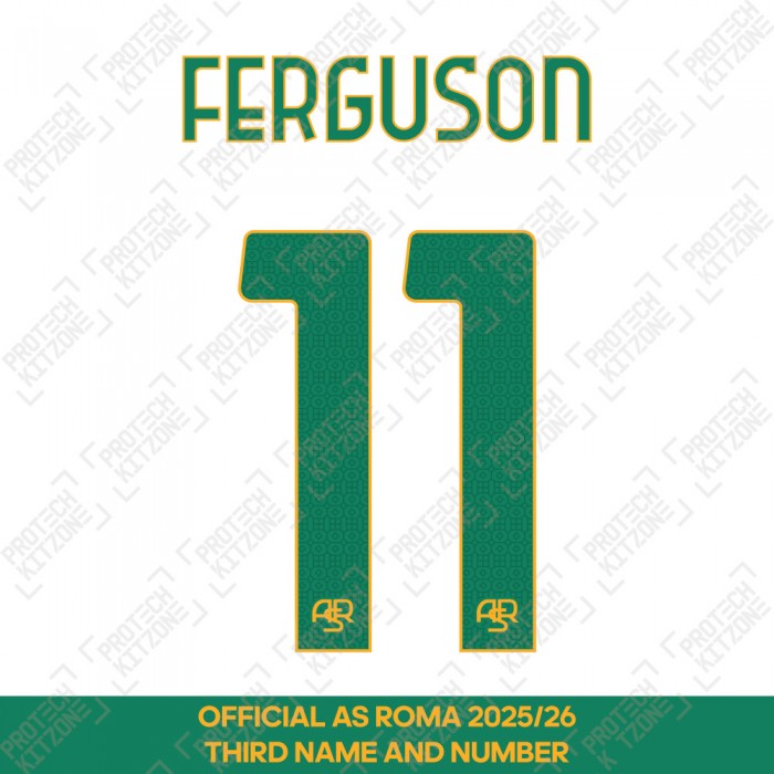 Ferguson 11 - (Official AS Roma FC 2025/26 Third Name and Numbering)