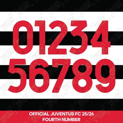 Official Juventus x Sgura 25/26 Fourth Numbering