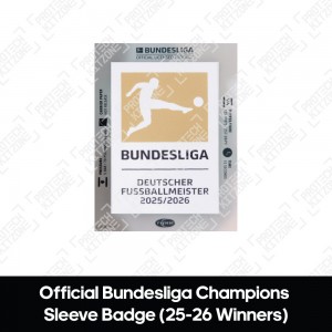 Bundesliga 26-27 Champions Sleeve Patch - 25/26 Season Winners Bundesliga 26-27 Champions Sleeve Patch - 25/26 Season Winners