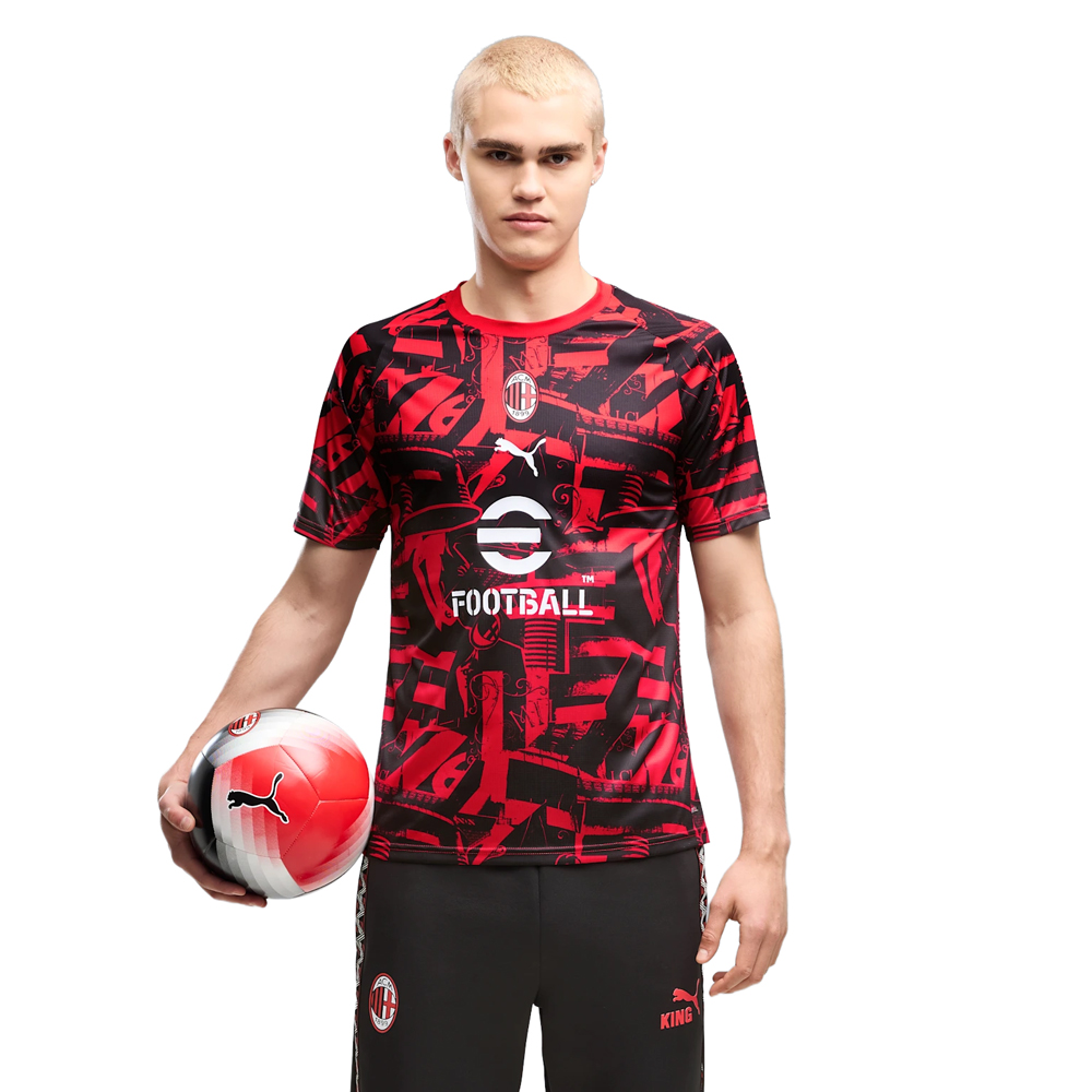 AC Milan 26/27 Warmup Shirt - Red AC Milan 26/27 Warmup Shirt - Red