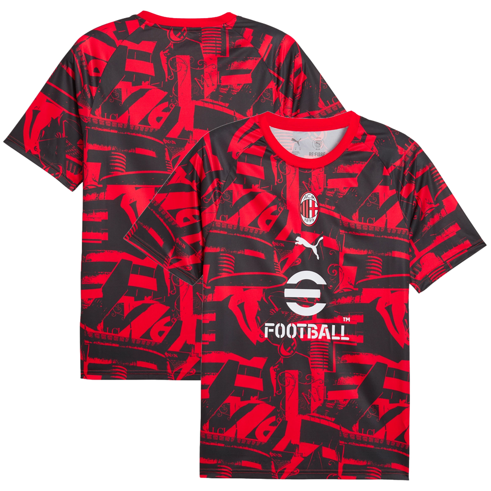 AC Milan 26/27 Warmup Shirt - Red AC Milan 26/27 Warmup Shirt - Red