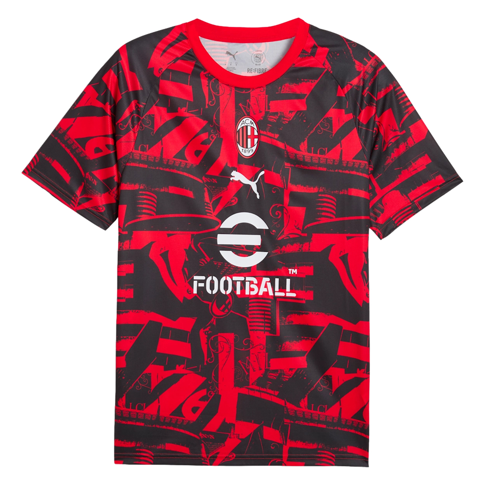 AC Milan 26/27 Warmup Shirt - Red AC Milan 26/27 Warmup Shirt - Red