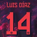 Luis Díaz 14 (Third - Orange/Black)