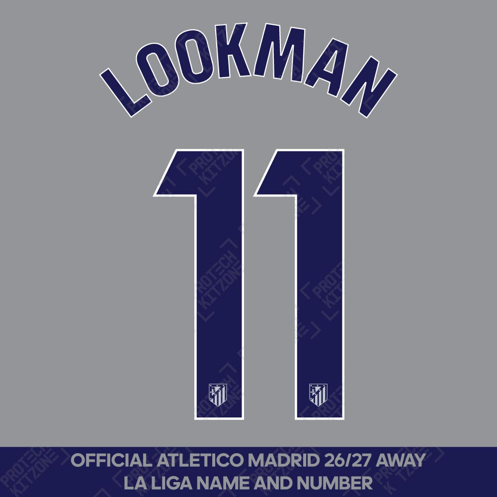 Lookman 11 (Official Atletico Madrid 2026/27 Third Name and Numbering - La Liga Version) Lookman 11 (Official Atletico Madrid 2026/27 Third Name and Numbering - La Liga Version)