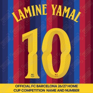 Lamine Yamal 10 (Official FC Barcelona 2026/27 Home Name & Numbering - Cup / Play Version) Lamine Yamal 10 (Official FC Barcelona 2026/27 Home Name & Numbering - Cup / Play Version)