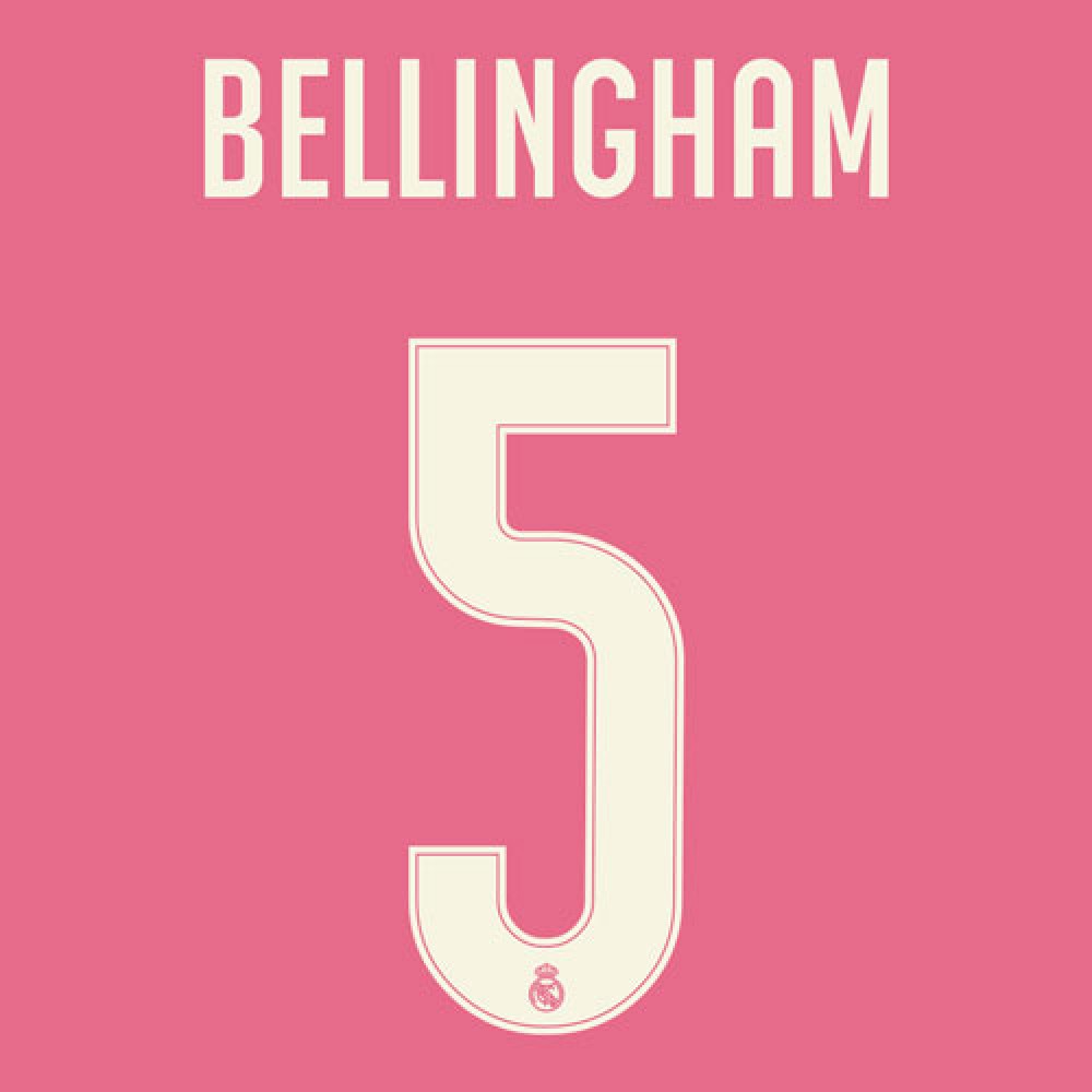 Bellingham 5 (Official Real Madrid CF 2026/27 Third Cup Competition Name and Numbering) Bellingham 5 (Official Real Madrid CF 2026/27 Third Cup Competition Name and Numbering)
